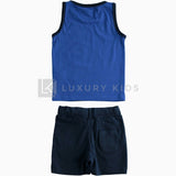 Completino Pratico Smanicato In Cotone Per Bambino Sarabanda J730 - SARABANDA - LuxuryKids