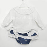 Completo  con culotte Neonata Bianco FINA EJERIQUE O18A1214 - Fina Ejerique - LuxuryKids