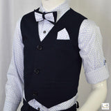 Completo 4 Pezzi Elegante Bambino Blu Bufi M10065Y1 - BUFI - LuxuryKids