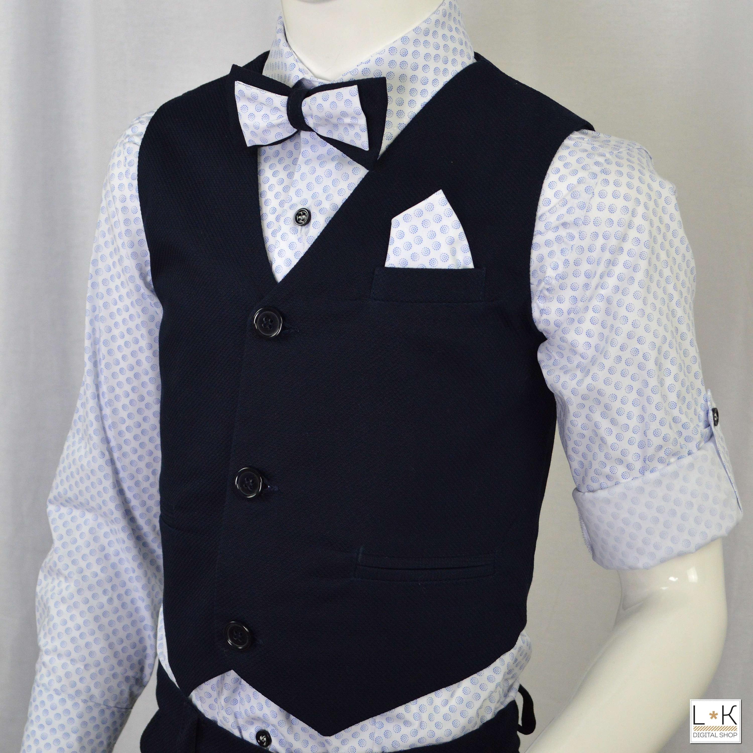 Completo 4 Pezzi Elegante Bambino Blu Bufi M10065Y1 - BUFI - LuxuryKids