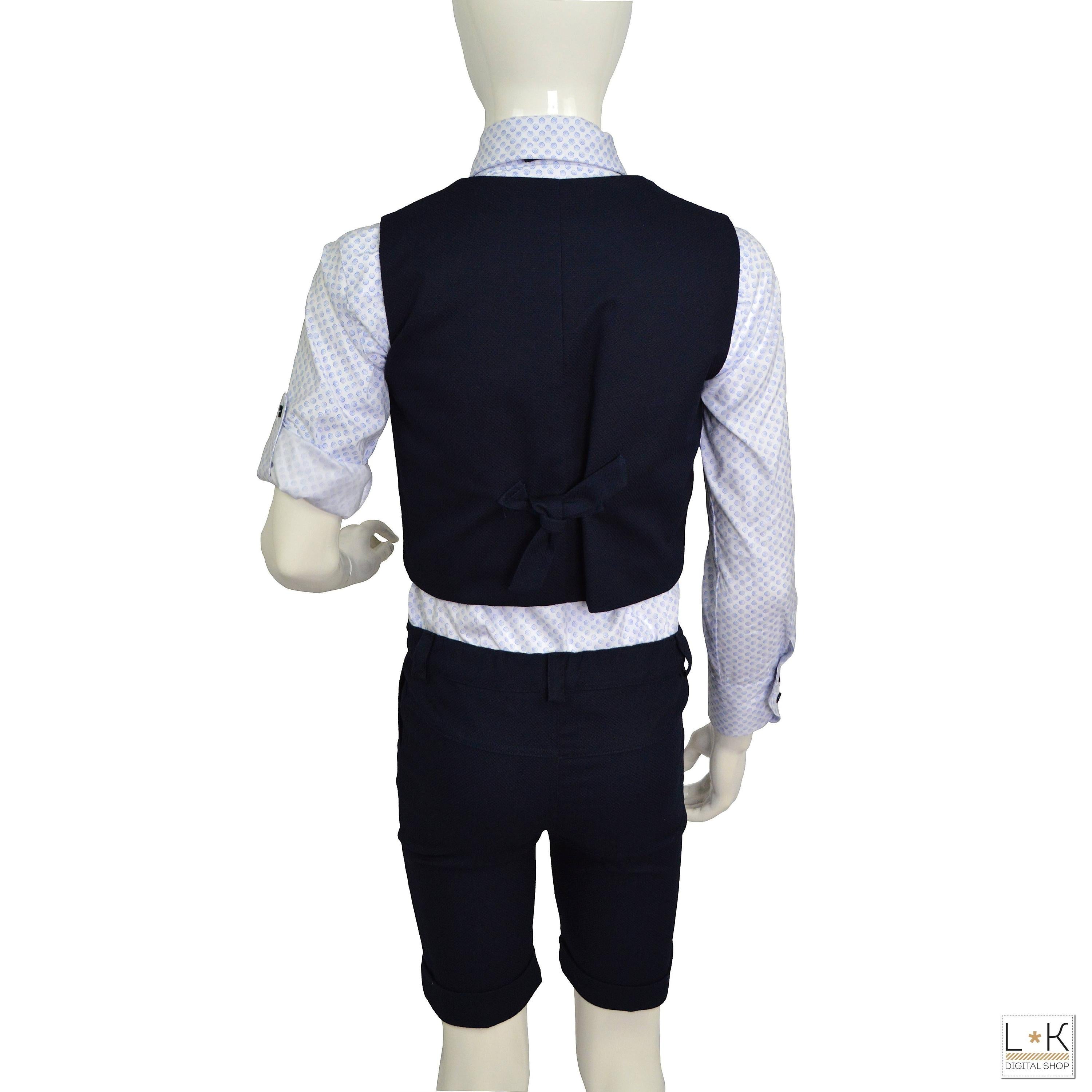 Completo 4 Pezzi Elegante Bambino Blu Bufi M10065Y1 - BUFI - LuxuryKids