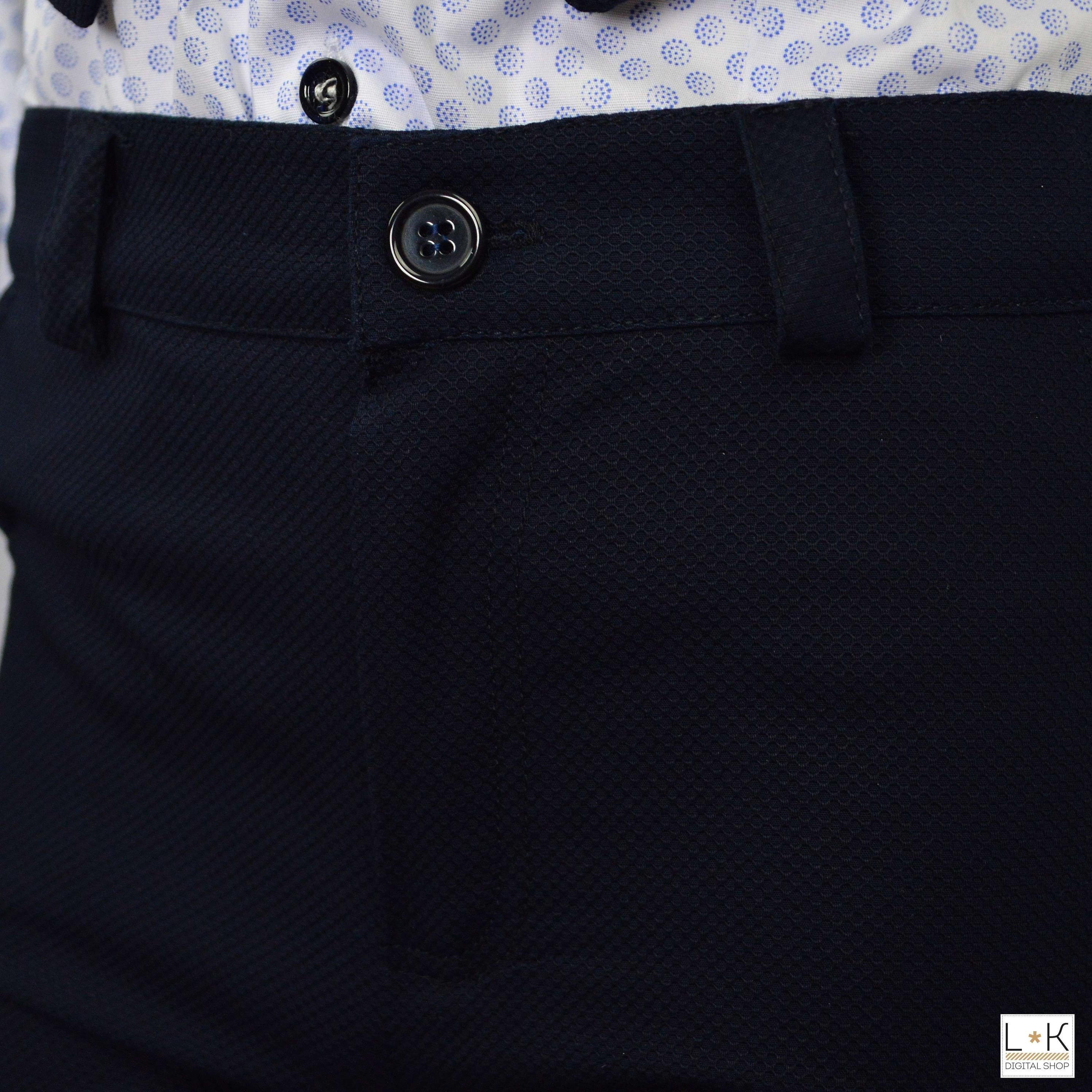 Completo 4 Pezzi Elegante Bambino Blu Bufi M10065Y1 - BUFI - LuxuryKids