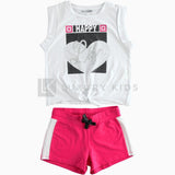 Completo Corto Pratico In Cotone Per Bambina Sarabanda J773 - SARABANDA - LuxuryKids