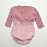 Completo Culotte con Maglioncino Rosa con Fantasia di Stelline Per Neonata Paloma de la O LI8BR1 - PALOMA DE LA O - LuxuryKids