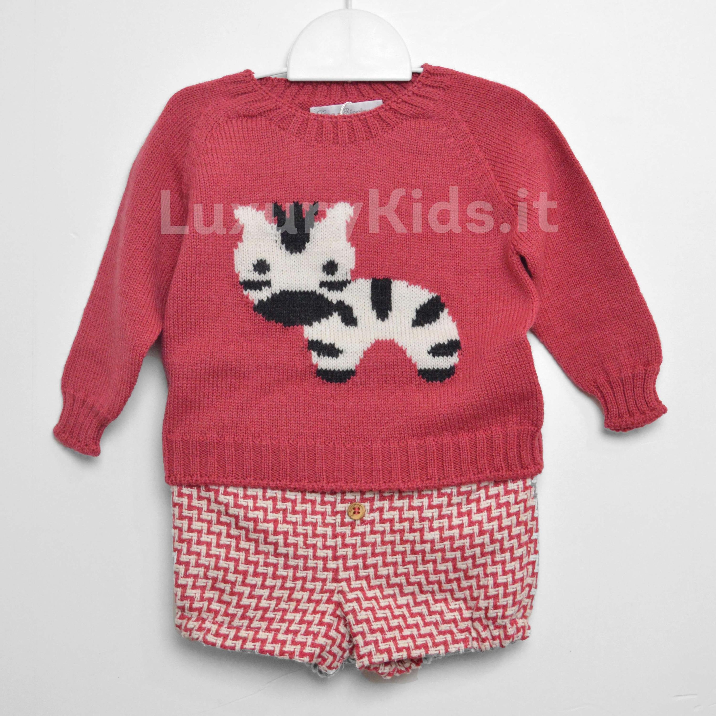 Completo elegante Neonato rosso FINA EJERIQUE O18B46H05 - Fina Ejerique - LuxuryKids