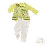 Completo Maxi Maglia con Leggins Bambina Sarabanda M731 - SARABANDA - LuxuryKids
