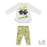 Completo Maxi Maglia con Leggins Neonata Sarabanda M248 - SARABANDA - LuxuryKids