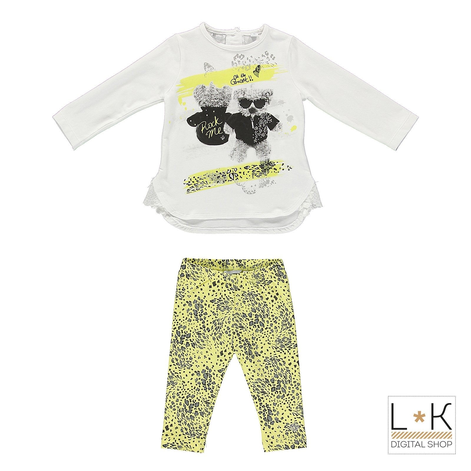 Completo Maxi Maglia con Leggins Neonata Sarabanda M248 - SARABANDA - LuxuryKids