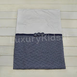 Coperta Imbottita Sfoderabile Bianca-Blu Neonata Ninnaoh E18COP23I - NINNAOH - LuxuryKids