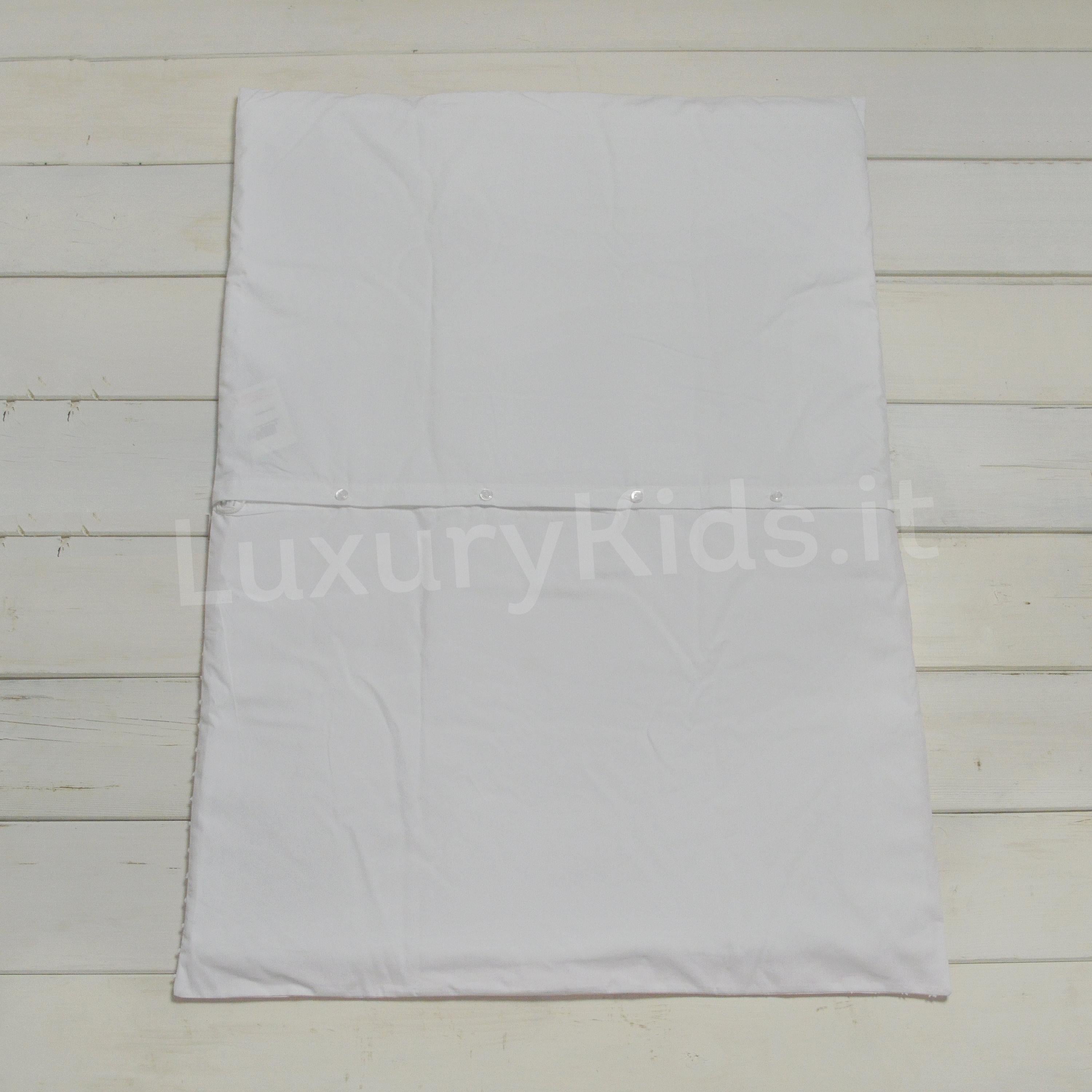 Coperta Imbottita Sfoderabile Bianca-Blu Neonata Ninnaoh E18COP23I - NINNAOH - LuxuryKids