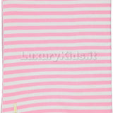 Coperta in Filo a Righe Corredino Nascita Neonata Fucsia Chua MTRI - CHUA - LuxuryKids
