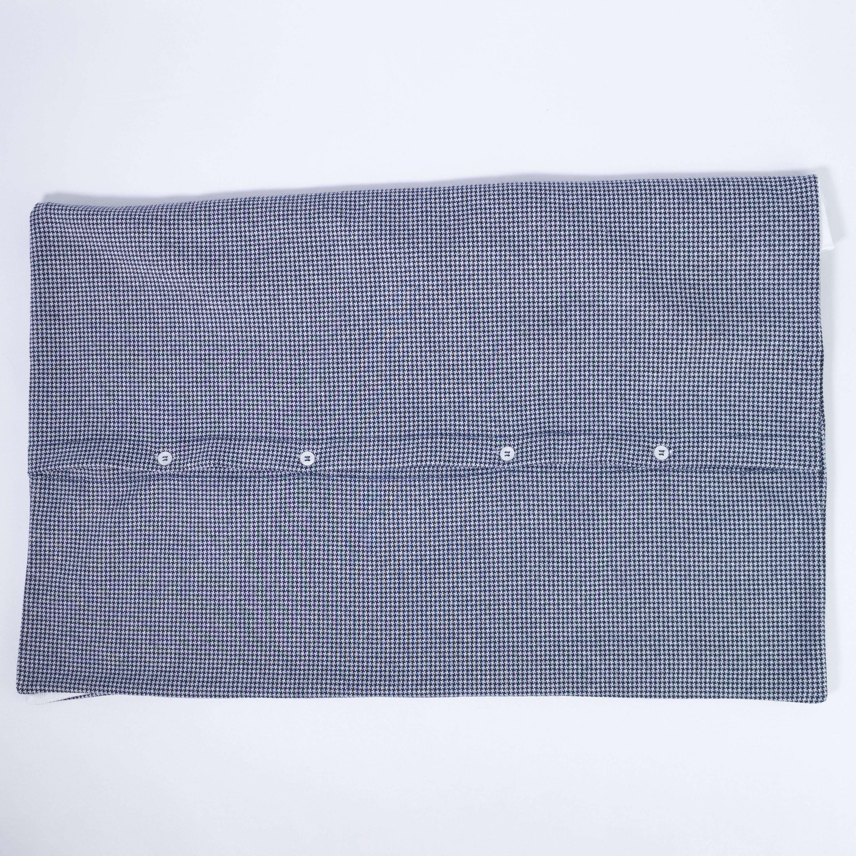 Coperta Misto Lana Corredino Nascita Fantasia Pied de Poule I20cop23 - NINNAOH - LuxuryKids