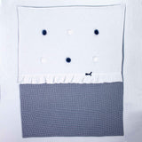 Coperta Misto Lana Corredino Nascita Fantasia Pied de Poule I20cop23 - NINNAOH - LuxuryKids