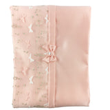 Coperta Sfoderabile Con Note Musicali Neonata Rosa NINNAOH E21COP3I - NINNAOH - LuxuryKids