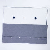 Coperta Misto Lana Corredino Nascita Fantasia Pied de Poule I20cop23 - NINNAOH - LuxuryKids