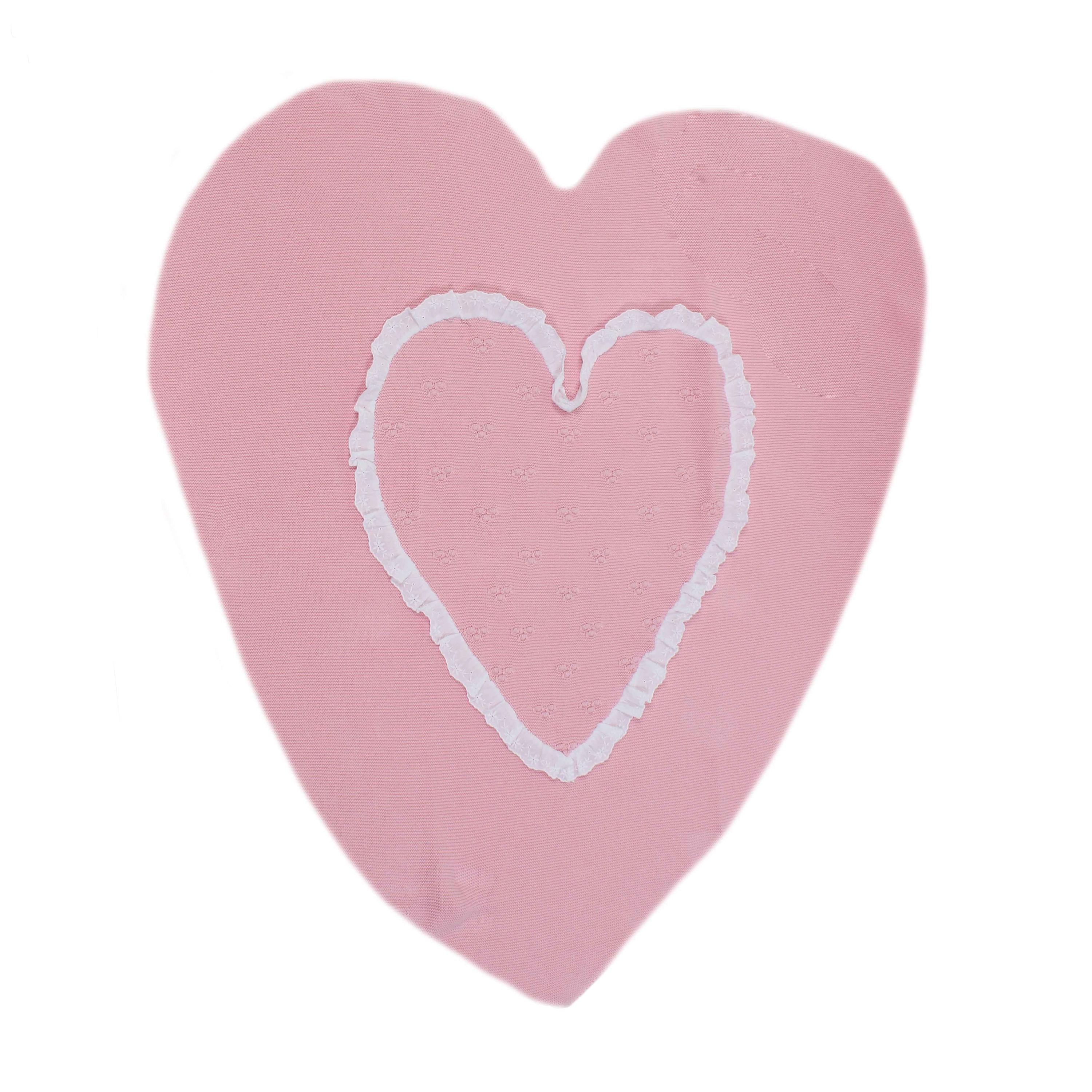 Copertina Corredino In Filo Di Cotone Celeste e Rosa Neonati DR KID DK156 - DR.KID - LuxuryKids