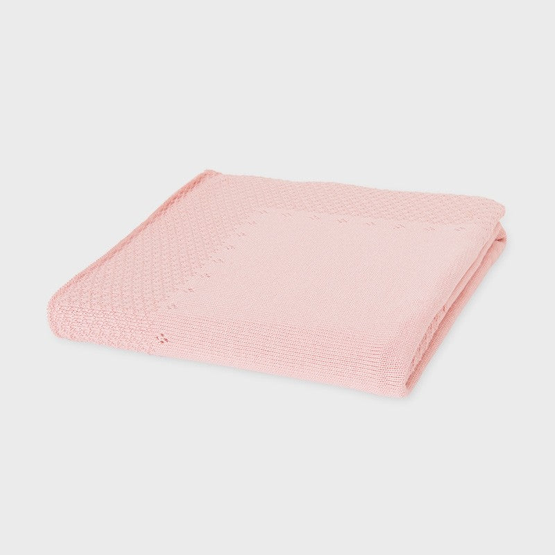 Copertina In Filo Di Cotone Corredino Nascita Rosa Neonata Mayoral 9852 - MAYORAL - LuxuryKids