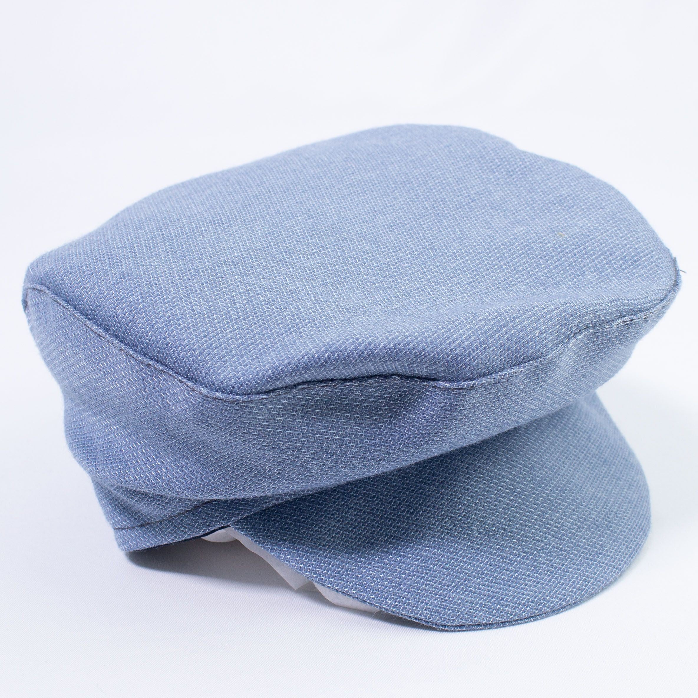 Coppola In Tessuto Celeste Neonato Martinez AM230332 - ALESSANDRO MARTINEZ - LuxuryKids