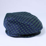 Coppola In Tessuto Fantasia a Quadri Verde Blu Neonato ALESSANDRO MARTINEZ AM230453 - ALESSANDRO MARTINEZ - LuxuryKids