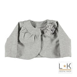 Coprispalle in Caldo Cotone Grigio Neonata Minibanda H727 - MINIBANDA - LuxuryKids