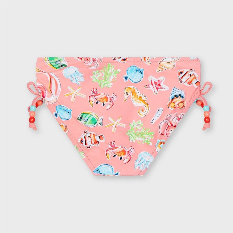 Costume Bikini Con Volant Rosa E Stampa Sirenetta Bambina MAYORAL 3743 - MAYORAL - LuxuryKids