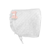 Cuffia Con Pizzo Bianco Neonata Ninnaoh E1851 - NINNAOH - LuxuryKids