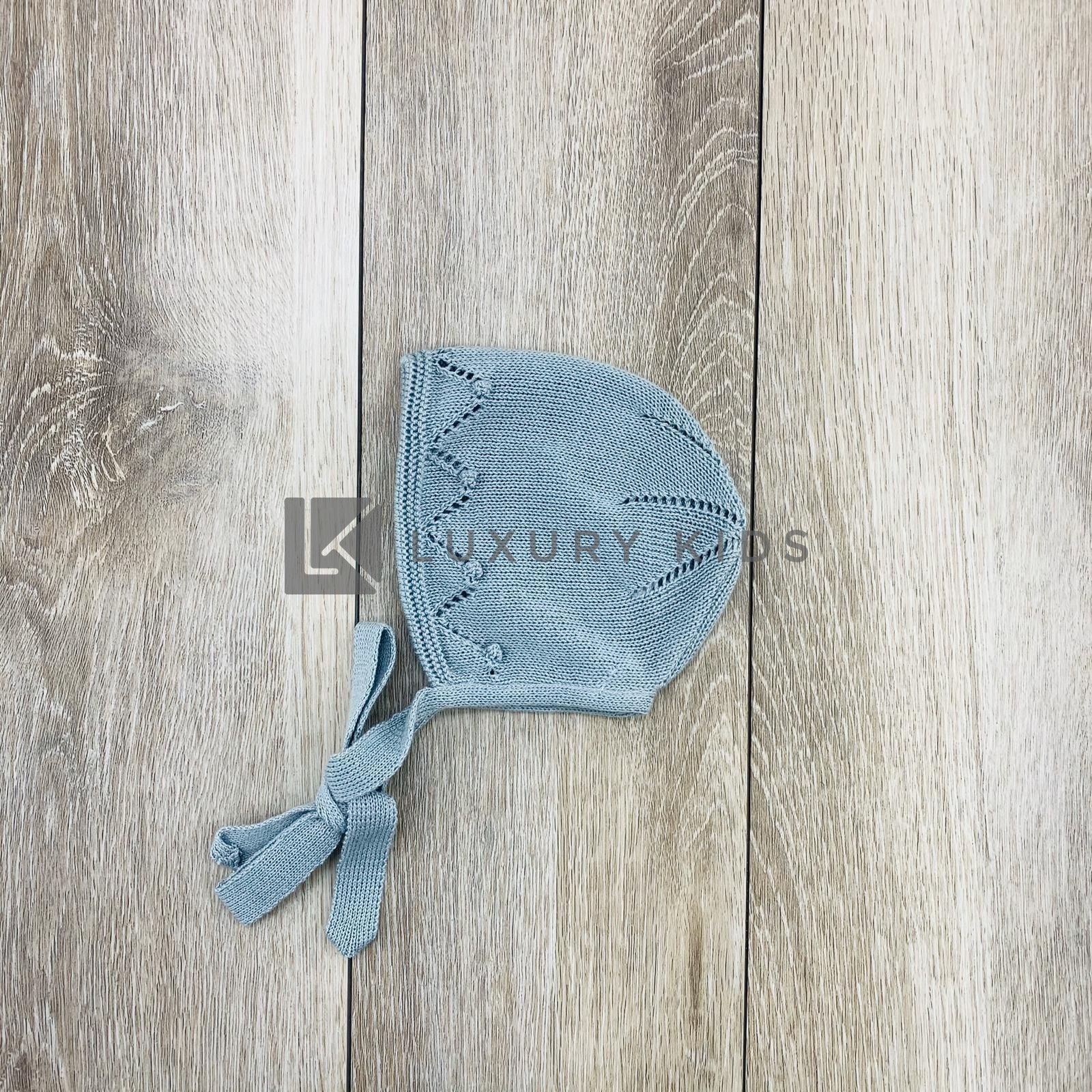 Cuffia In Filo Di Cotone Polvere Neonata PALOMA DE LA 0 ZV9CT3 - PALOMA DE LA O - LuxuryKids