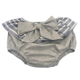 Culotte Grigio-Azzurro Neonata Paloma de la O TV8BR2 - PALOMA DE LA O - LuxuryKids