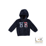 Felpa con Zip e Cappuccio Bambino Blu Sarabanda N128 - SARABANDA - LuxuryKids
