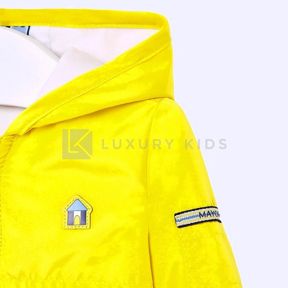 Giacca A Vento Gialla Reversibile Neonato Mayoral 1450 - MAYORAL - LuxuryKids