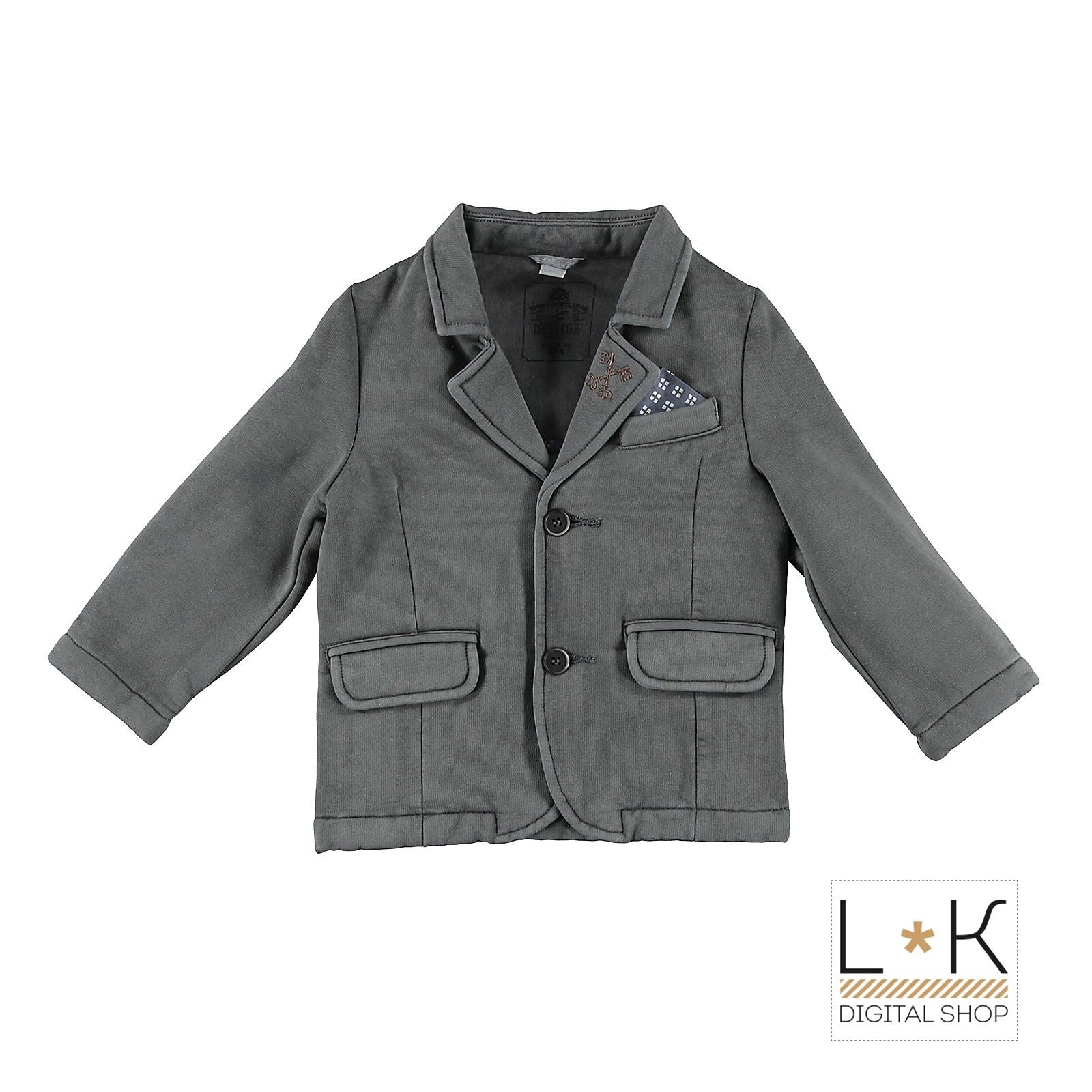 Giacca Casual in Felpa Neonato Grigio Sarabanda L131 - SARABANDA - LuxuryKids
