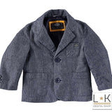 Giacca Elegante Blu Effetto Puntinato bambino Sarabanda T167 - SARABANDA - LuxuryKids