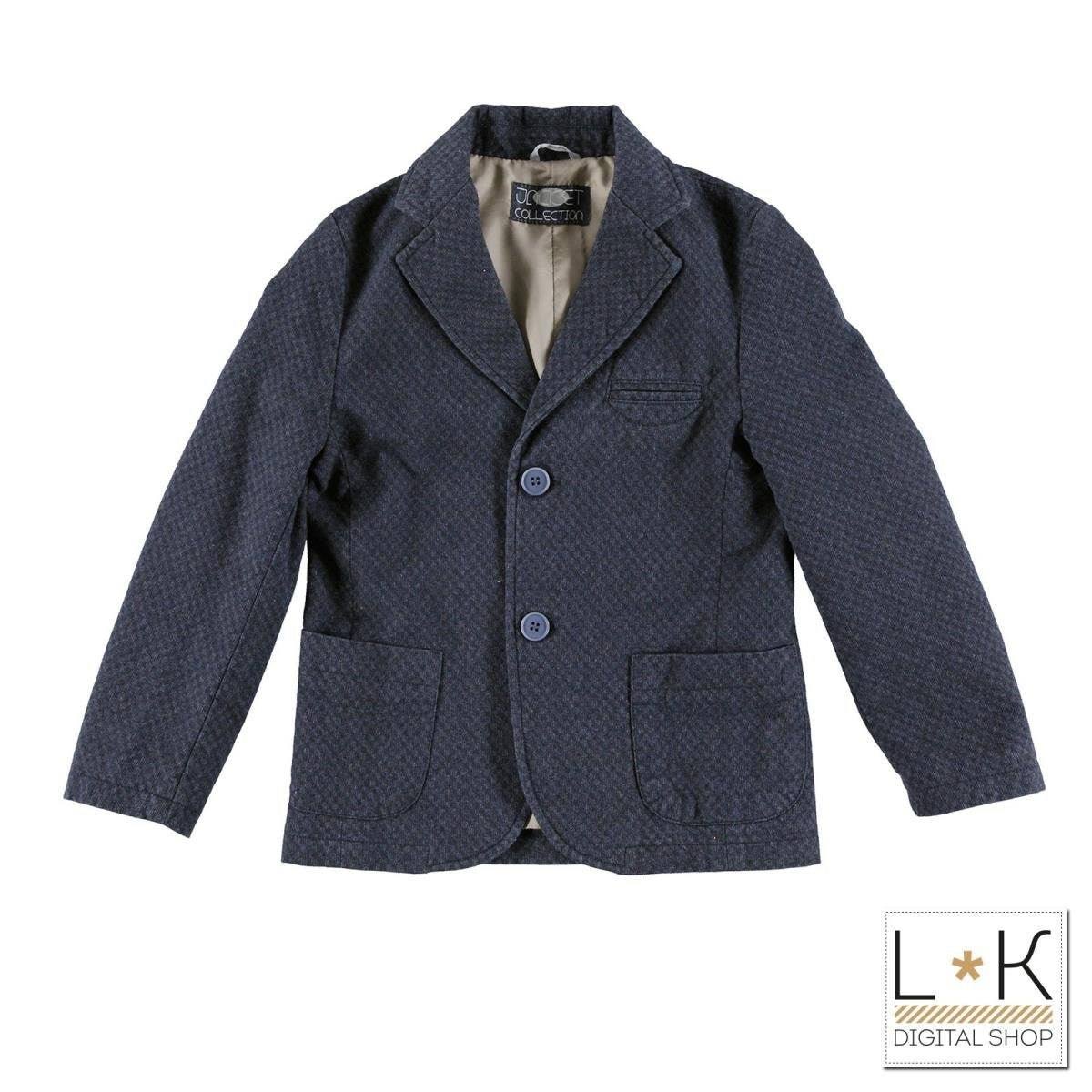 Giacca Elegante Blu in Caldo Cotone Bambino Sarabanda T380 - SARABANDA - LuxuryKids