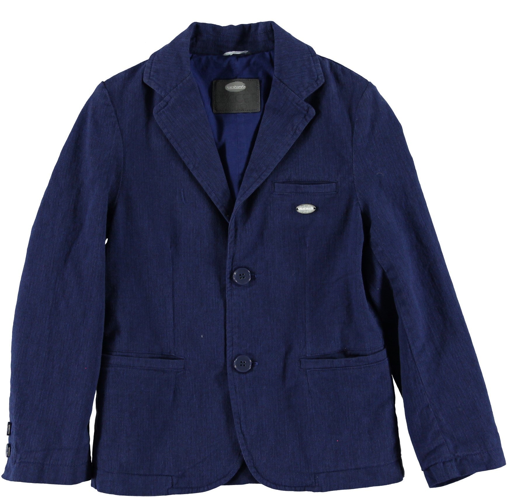 Giacca Elegante In Caldo Cotone Blu Bambino Sarabanda N371 - SARABANDA - LuxuryKids