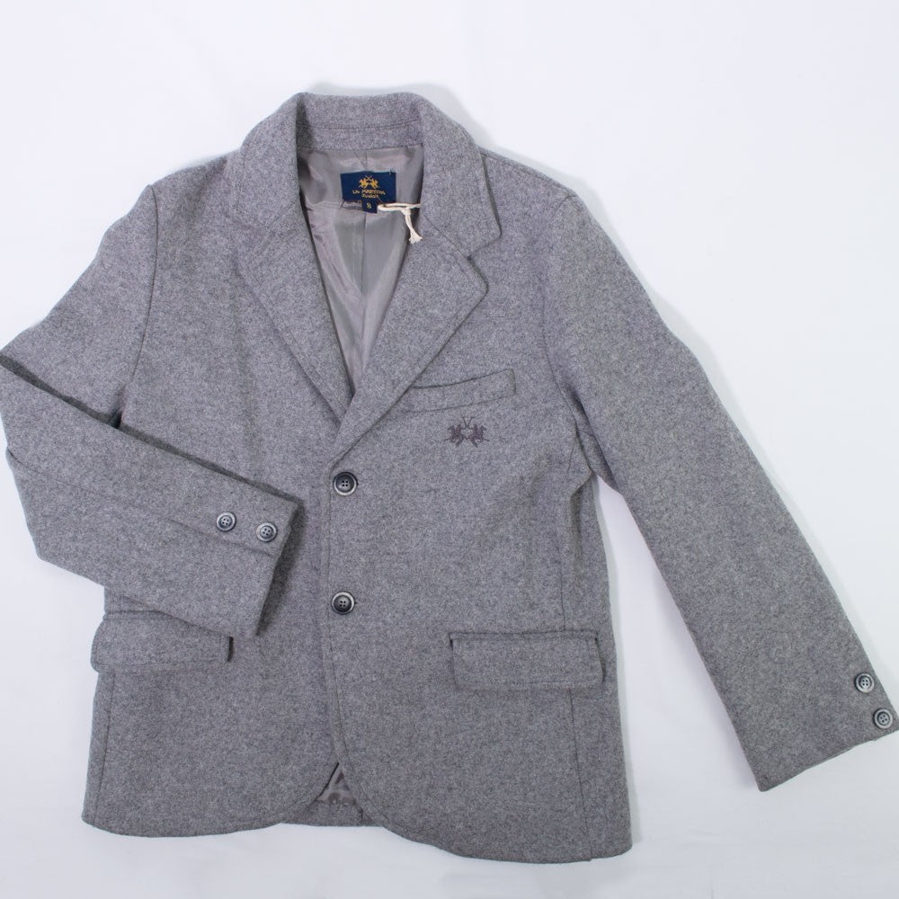 Giacca Elegante in Panno Bambino Grigio La Martina 4937 - LA MARTINA - LuxuryKids