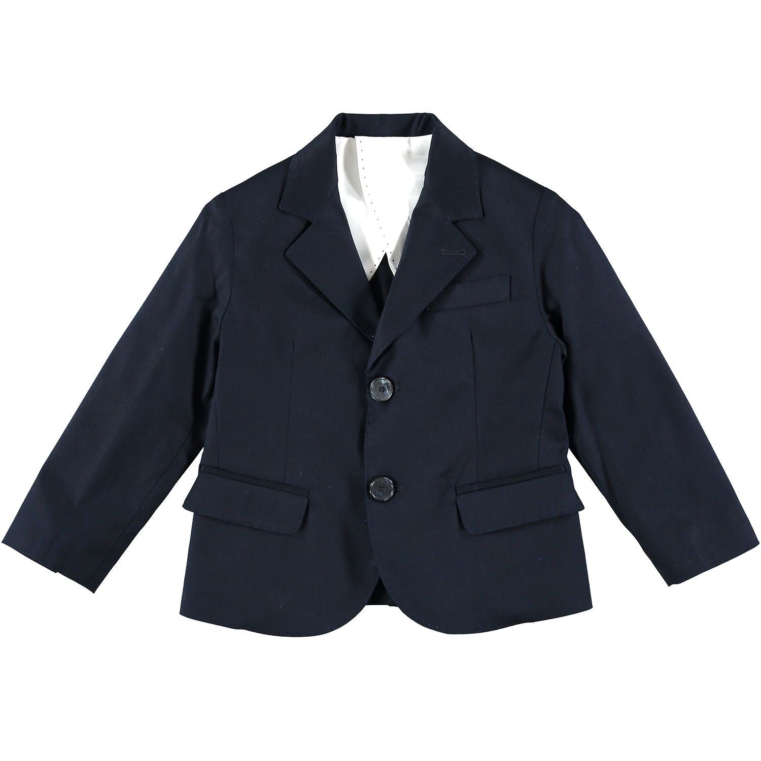Giacca In Cotone Blu Notte Neonato MANUELL&FRANK MF6025N - MANUELL&FRANK - LuxuryKids
