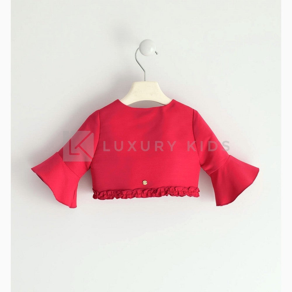 Giacchino In Ottoman Con Manica 3-4 Fuxia Neonata Sarabanda J251 - SARABANDA - LuxuryKids