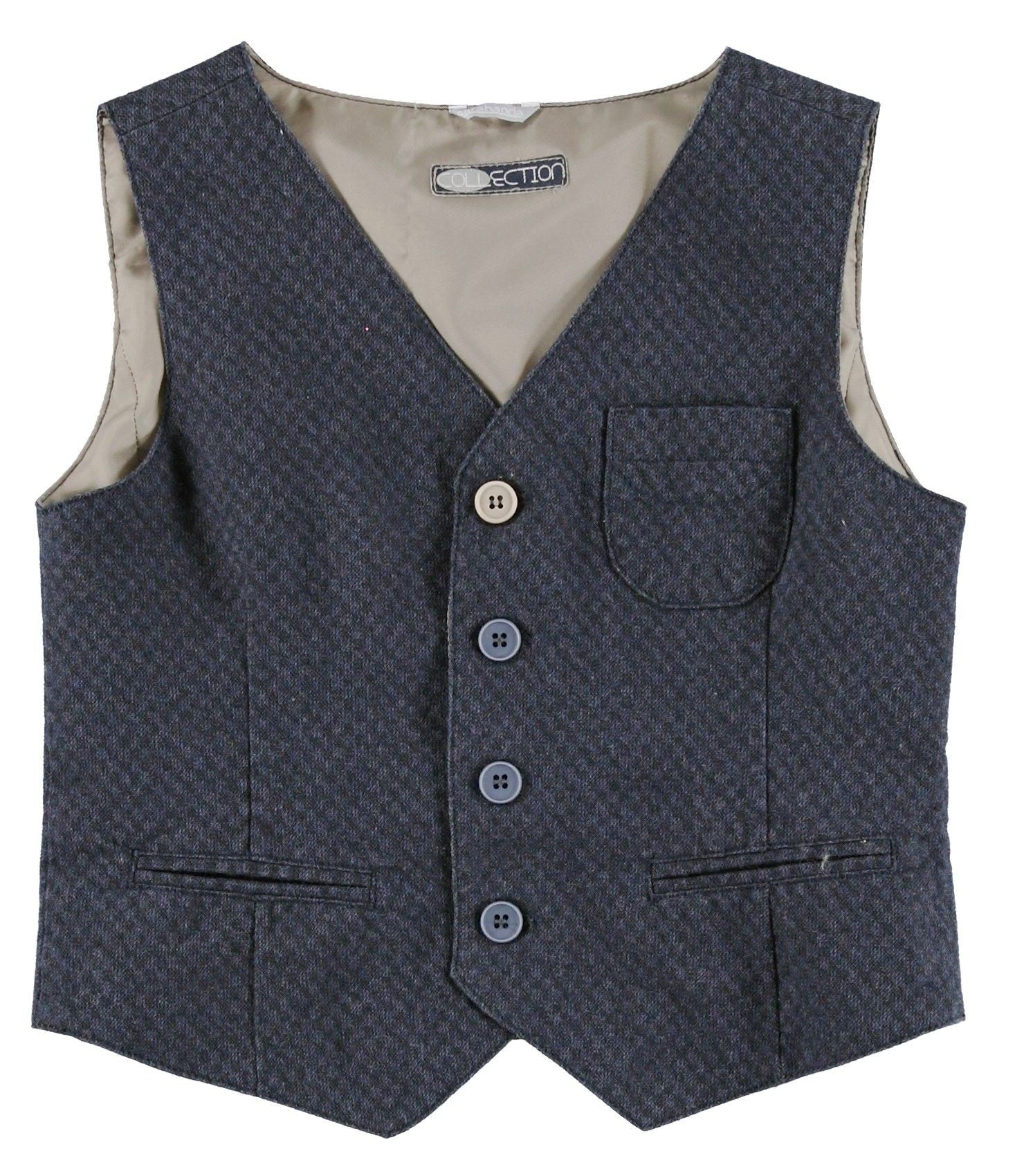 Gilet Elegante Blu Bambino Sarabanda T390 - SARABANDA - LuxuryKids