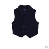 Gilet Elegante in Panno Blu Neonato Manuell&Frank M2754 - MANUELL&FRANK - LuxuryKids