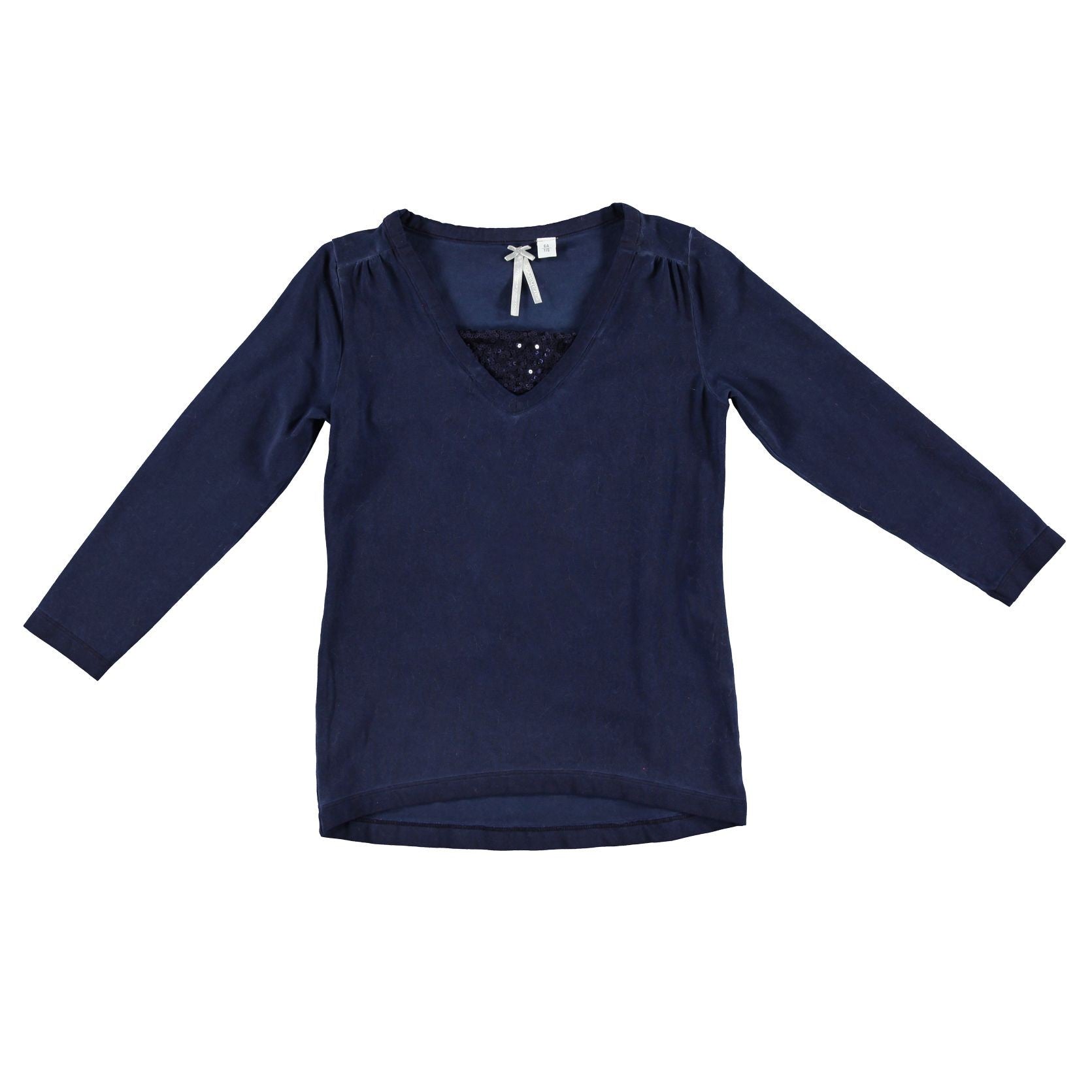 Girocollo con Paillettes Bambina Blu Sarabanda L463 - SARABANDA - LuxuryKids