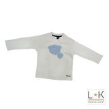Girocollo in Caldo Cotone Bianco Neonato Papermoon 7PM61260 - PAPERMOON - LuxuryKids