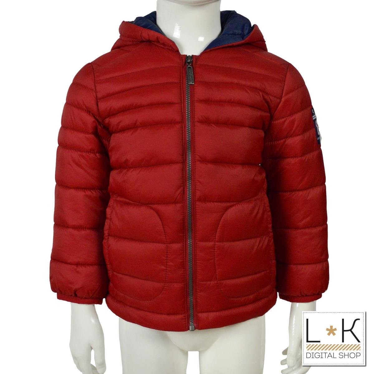 Giubbotto Bomberino invernale con Cappuccio Bambino Rosso Sarabanda R845 - SARABANDA - LuxuryKids