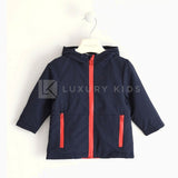 Giubbotto In Nylon Tecnico Blu Bambino Sarabanda J161 - SARABANDA - LuxuryKids