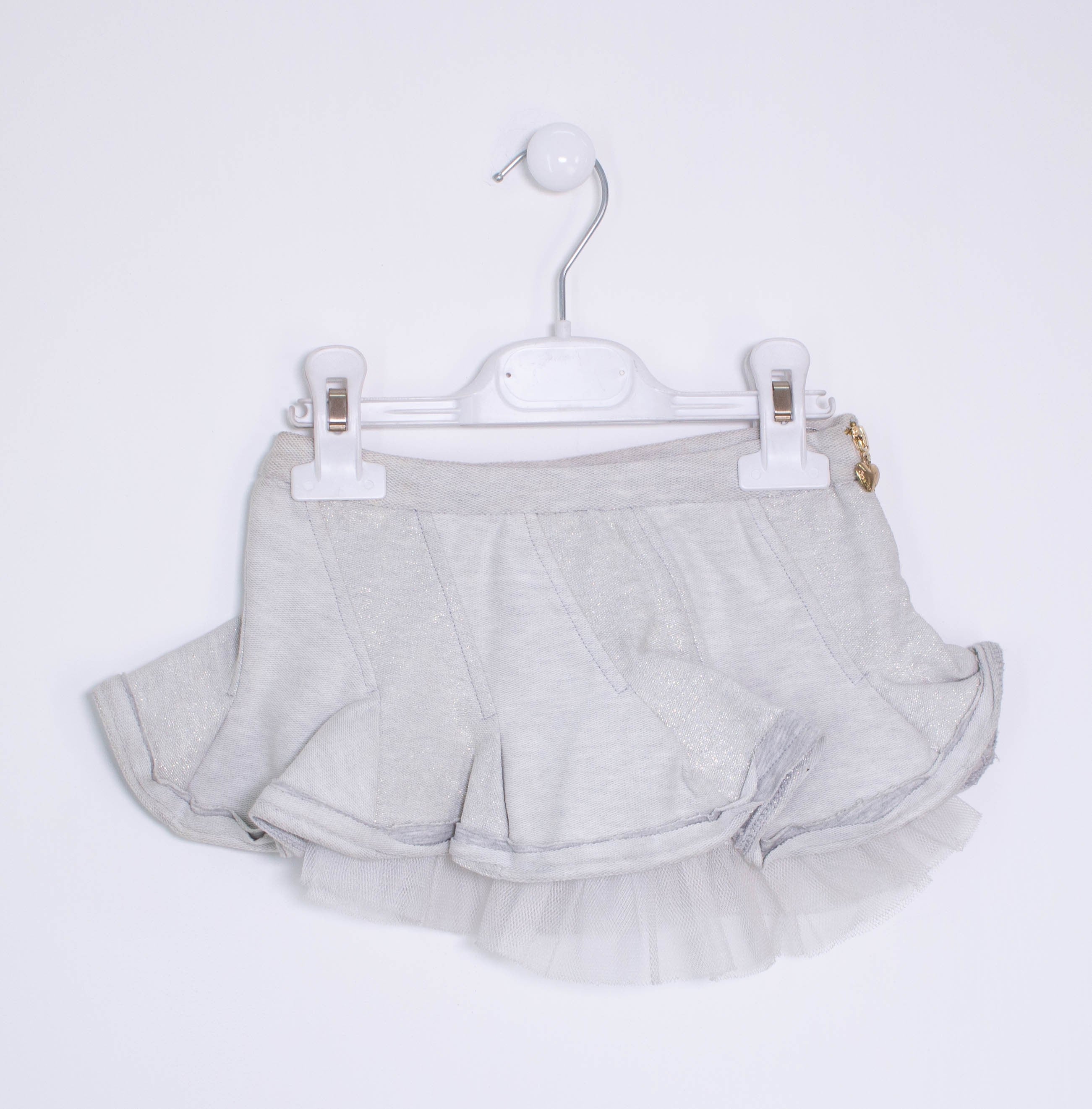 Gonna in Felpa Grigio Neonata Fun&Fun FNNSK6520 - FUN&FUN - LuxuryKids