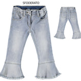 Jeans Slim Fit Bambina A Trombetta Sarabanda W245 - SARABANDA - LuxuryKids