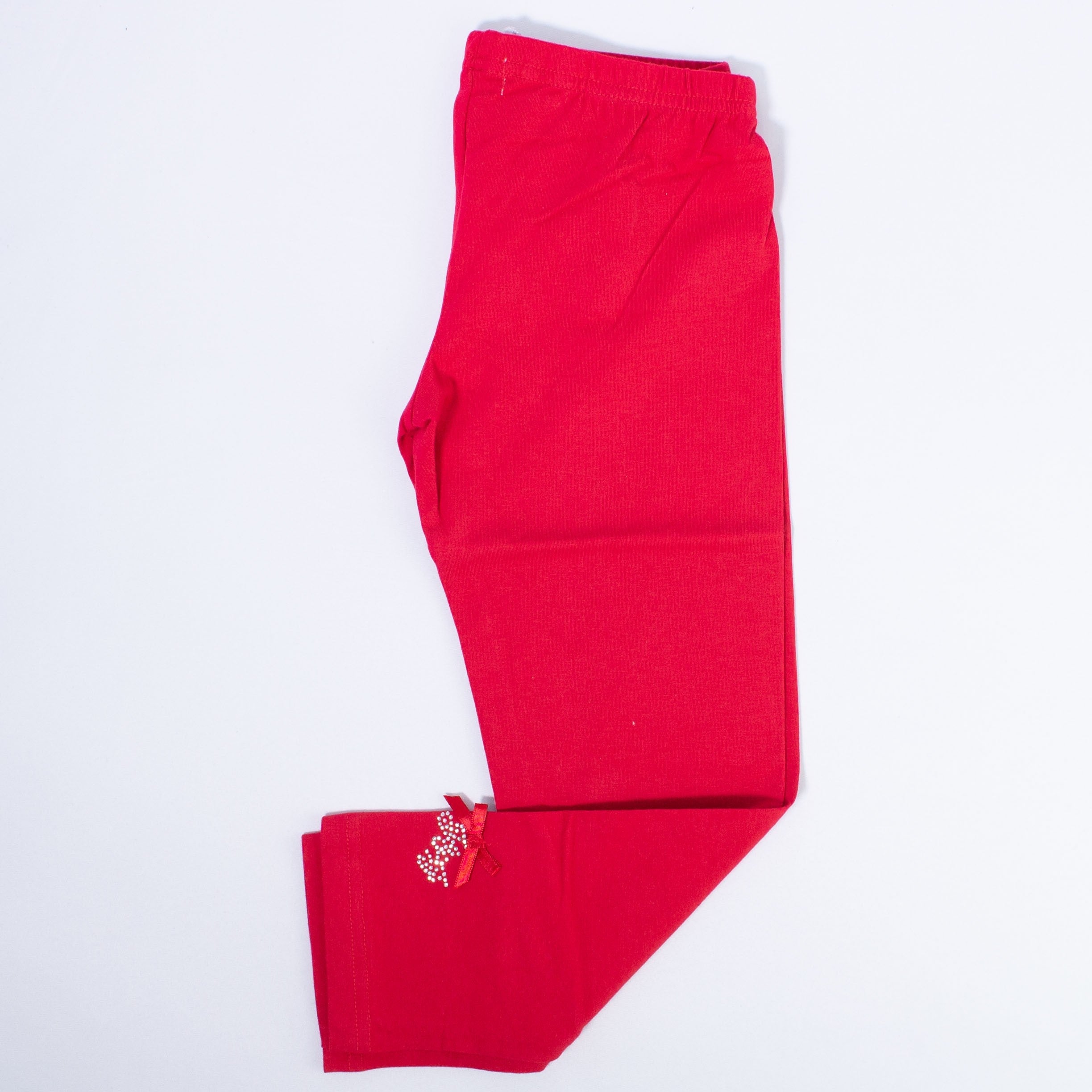 Leggins Cotone Rosso Bambina Fun&Fun FUNBPT0017 - FUN&FUN - LuxuryKids