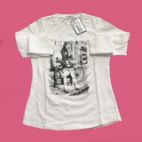 Maglia Girocollo con Stampa Bianco Bambina Fun&Fun FUNJTS4207 - FUN&FUN - LuxuryKids