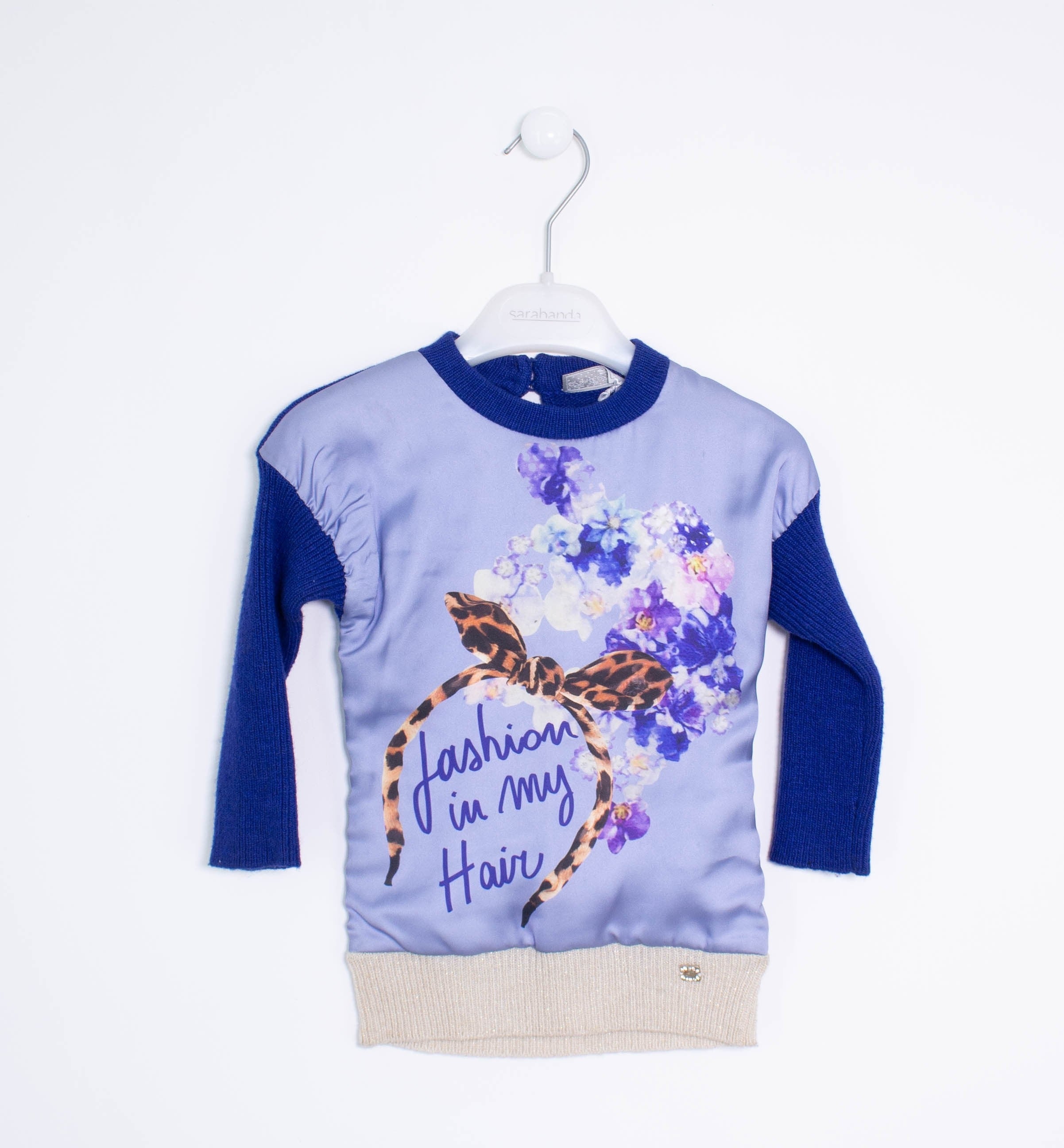 Maglia In Caldo Cotone con Stampa Blu Neonata Fun&Fun FUNNDR3521 - FUN&FUN - LuxuryKids
