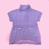 Maglioncino a Collo Alto Glicine Bambina Fun&Fun FUNBSW1800 - FUN&FUN - LuxuryKids