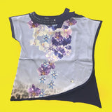 Maglioncino con Stampa e Paillettes Blu Cobalto Bambina Fun&Fun FUNBDR3351 - FUN&FUN - LuxuryKids